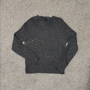 J. Crew Gemstone Charcoal Sweater